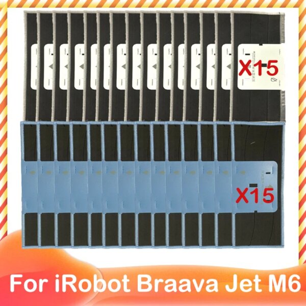 Compatible for iRobot Braava Jet M6 (6110) (6012) (6112) (6113) Robot Vacuum Cleaner Mop Cloth Wet / Dry Parts Replacement