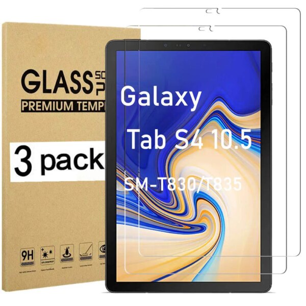 ( 3 Pack ) Tempered Glass For Samsung Galaxy Tab S4 10.5 2018 SM-T830 SM-T835 T830 T835 Tablet Screen Protector Film