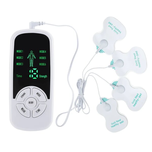 6 Modes EMS Electric Muscle Therapy Stimulator Tens Unit Machine Meridian Physiotherapy Pulse Abdominal Prostate Body Massager