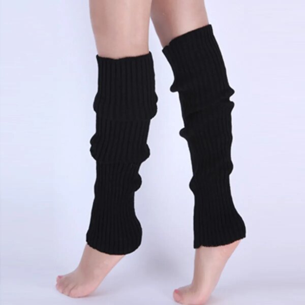 Classic Knit Leg Warmers, Rib-Knit Knee-High Leg Warmer Socks, Women's Stockings & Hosiery