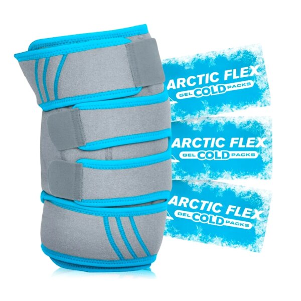 Knee Ice Pack Wrap Cold/Hot Gel Compression Brace for Arthritis Pain Tendonitis ACL Athletic Injury Meniscus and Patella Surgery