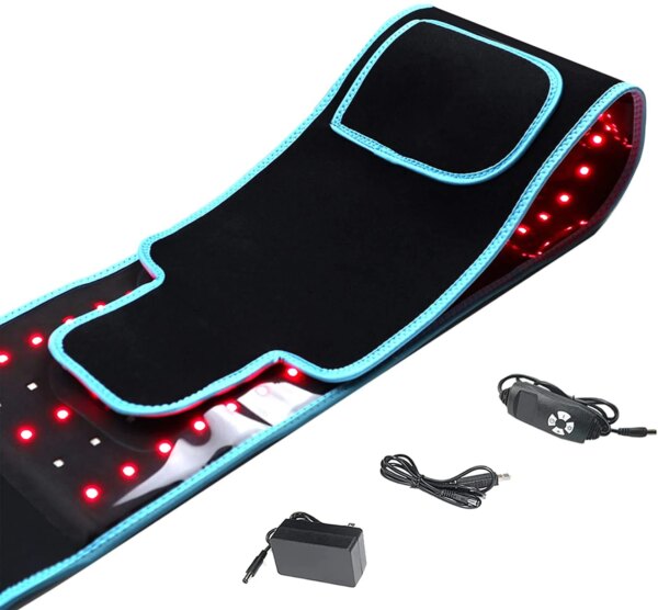 Red ＆Infrared LED Light Therapy Belt 850nm 660nm Back Pain Relief Wrap Burn Fat Wrap Slimming Machine Waist Heat Pad Full Body