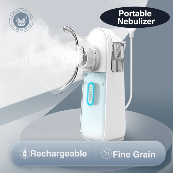 Yongrow Newest N1 Rechargeable Medical Portable Nebulizer Inhaler nebulizer for kids Adult Mini Atomizer Health Care nebulizador