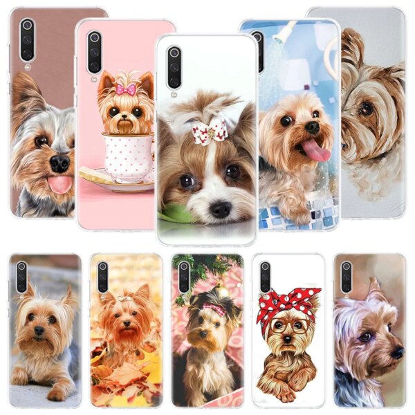 Yorkshire Terrier Dog Puppy Phone Case For Xiaomi Redmi Note 13 12S 12 11S 11E 11 Pro Plus 11T 10S 10 9S 9 + 8T 8 7 Art Pattern