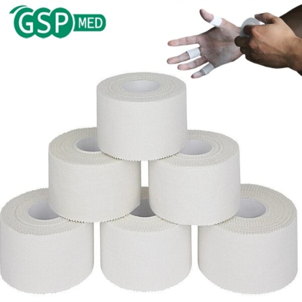 100% Cotton Athletic Tape Easy Tear No Irritating Adhesive Tape Muscle Joint Protection Injury Prevent Football Sports Product