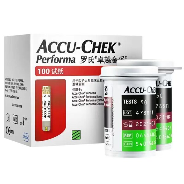 (EXP:Maximum) ACCU Chek Perform Blood Glucose Accu Chek Glucose Test Strips & Lancets Sets Blood Glucose meter Test Kit