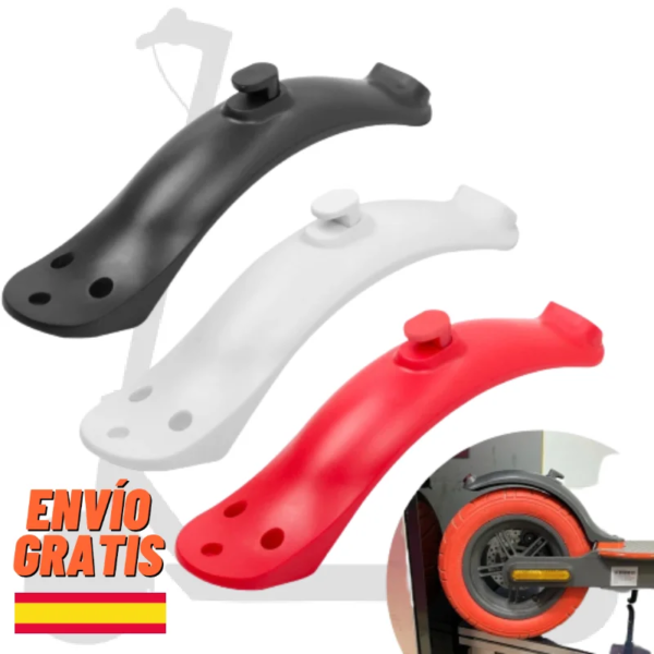 ✅Short Sports Fender for Electric Scooter Xiaomi M365 / Pro 2 / 1S / Essential / Mi 3 Lite / Rear Light with Screws and Hook Folding Bracket - Spare Parts and Accessories