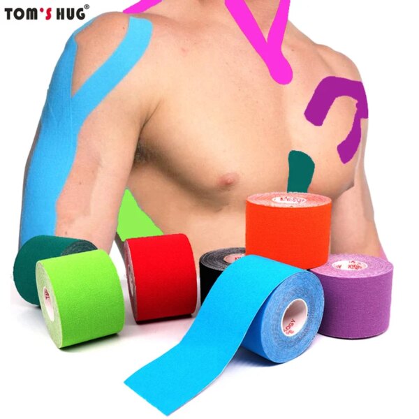 Sports Waterproof Kinesiology Tape Stickers Athletic Bandage Muscle Recovery Protector Strapping Pain Relief Tennis Gym