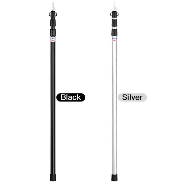 Thicken Aluminum Alloy Tent Pole Adjustable Tent Support Rods Beach Shelter Tarp Awning Pole Poles for Camping Hiking Tent