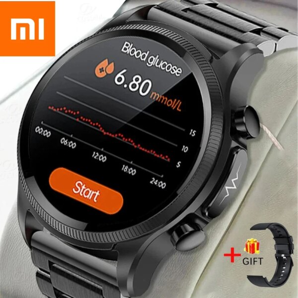 Xiaomi Blood Glucose Smartwatch ECG+PPG Monitoring Blood Pressure/Sugar Body Temperature Heart Rate Clock Sports Smartwatch