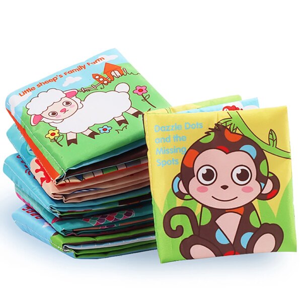 0-12 Months Baby Cloth Book Intelligence Development Soft Learning Cognize Reading Books Early Educational Toys Readings