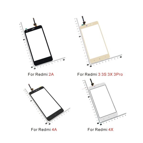 Touch screen For Xiaomi Redmi 2 2A 3 3S 3X 3Pro 4A 4X 4Pro 4 Pro Touch Screen Digitizer Sensor Glass Panel Replacement