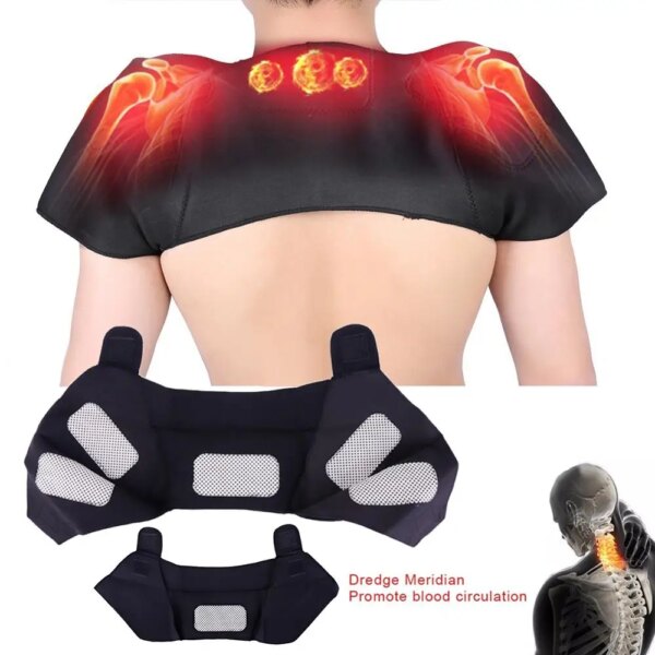 Unisex Heat Therapy Pad Belt Shoulder Protector Support Body Muscle Pain Relief Accessory