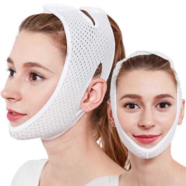 V Face Shaper Facial Slimming Bandage Women Elastic Chin Cheek Lift Up Belt Mask Reduce Double Chin Facial Beauty Thining Tools