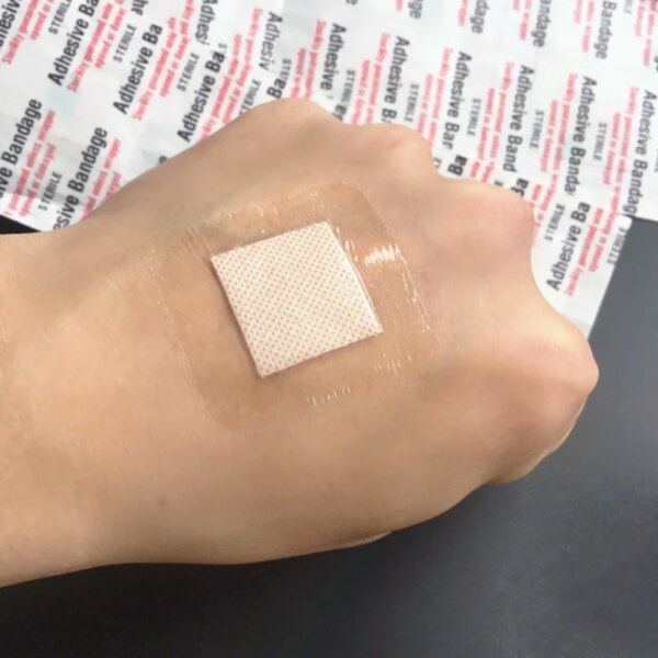 Wholesale 50PCS 38*38mm Transparent PU Waterproof  Wound Plaster Adhesive Bandage Protective Sticker for Outdoor Home First Aid