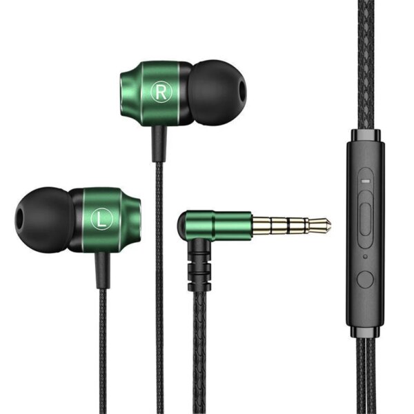 Wired Microphone Earbuds In-Ear Earphones Noise Isolating Wired Earbuds For Cell Phone IPad MP3 Most 3.5mm Jack