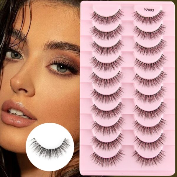 YSDO Mango Lashes 5/10pairs Natural Full False Eyelashes 3D Mink Lashes Extensions Cat Eye Fake Eyelashes Faux Cils Makeup Tools